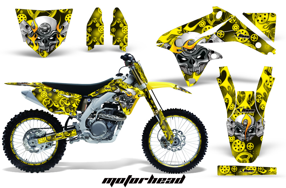 Suzuki-RMZ450 08-10 Graphics Kit Motorhead Yellow NPs